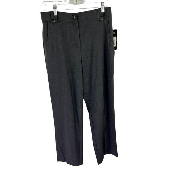 Counterparts Slimming Sensations Pants 8P 8 Petite Gray Womens Straight Leg New - Picture 1 of 2